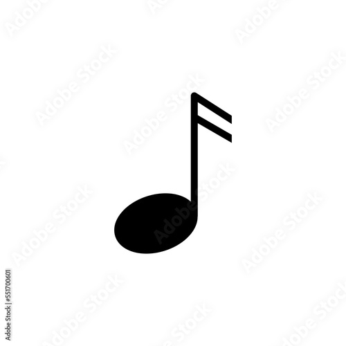 Music not icon vector logo design template