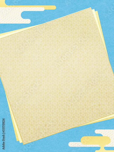 Bluish refreshing Japanese style background