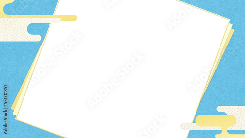 Bluish refreshing Japanese style background