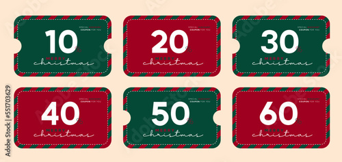 Merry Christmas store discount coupon collection