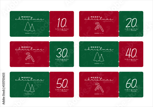 Merry Christmas store discount coupon collection