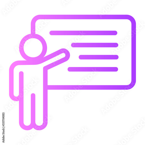 presentation gradient icon