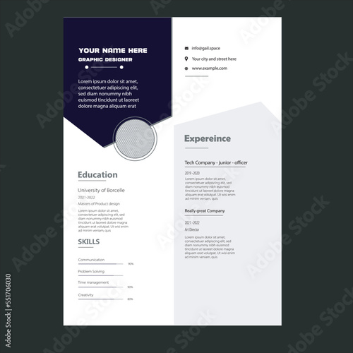 job creative resume design 2023