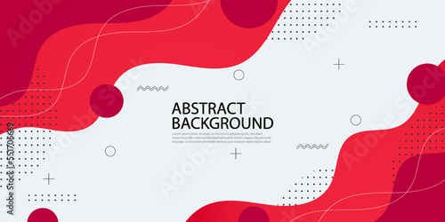 simple dynamic red and white textured background banner design in 3D style with dark color. EPS10 Vector