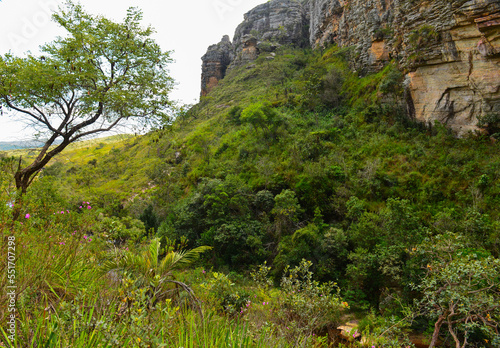 The entrance to the remote Cânion do Funil canyon, Presidente Kubitschek, Minas Gerais, Brazil