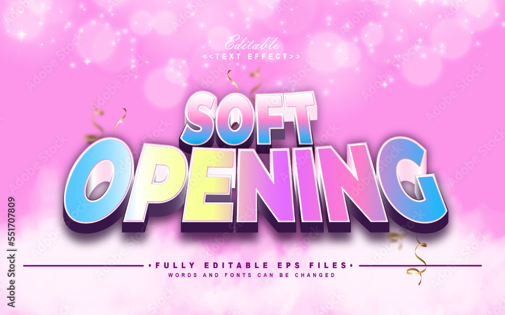 editable soft opening text effect.logo text/typhography logo editable soft opening text effect.logo text/typhography logo