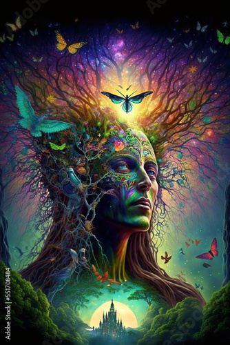 Psychedelic portrait