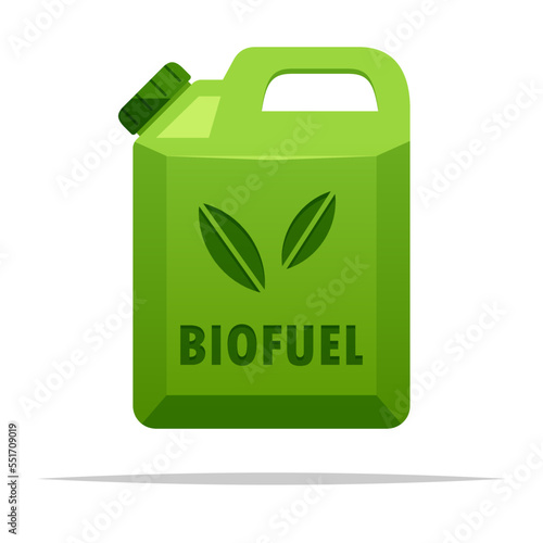 Biofuel canister renewable energy vector isolated illustration