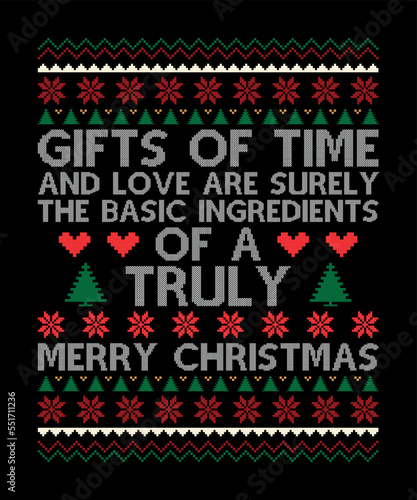  Gifts of time and love are surely the basic Christmas Design