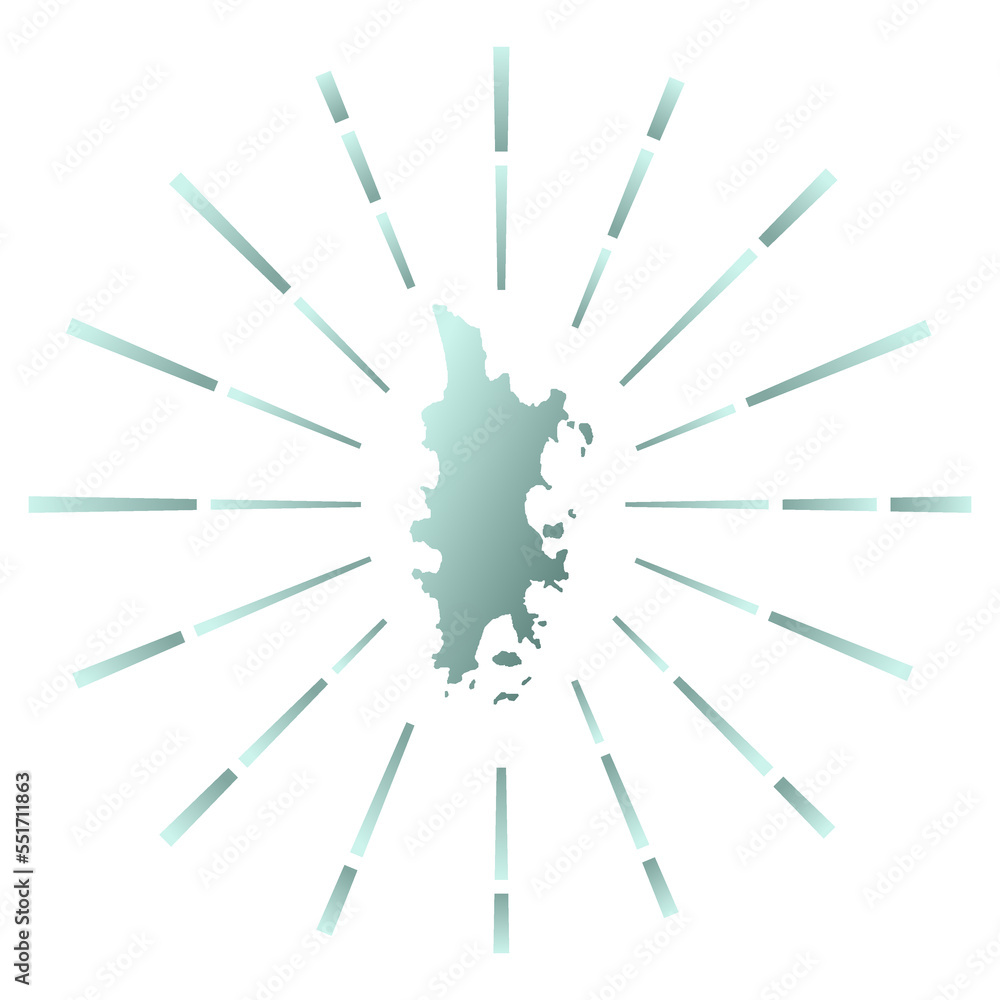 Phuket gradiented sunburst. Map of the island with colorful star rays. Phuket illustration in digital, technology, internet, network style. Vector illustration. Phuket gradiented sunburst. Map of the island with colorful star rays. Phuket illustration in digital, technology, internet, network style. Vector illustration.