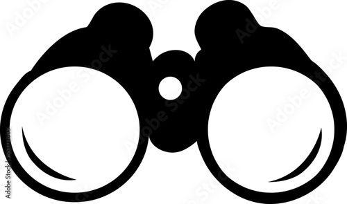 Binocular icon trendy design template on white background