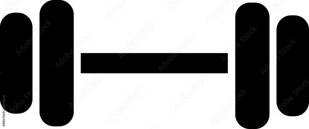 Dumbbell icon trendy design template on white background Dumbbell icon trendy design template on white background
