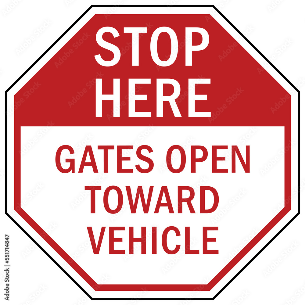 stop at gate sign and labels do not pass until gate open stop at gate sign and labels do not pass until gate open
