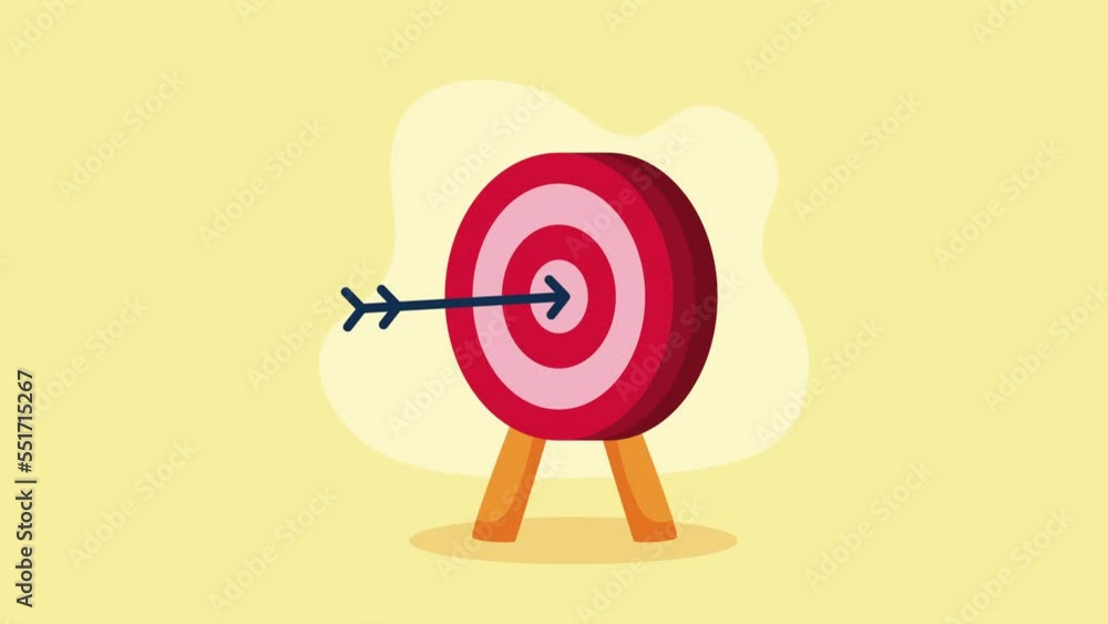 target and arrow success animation