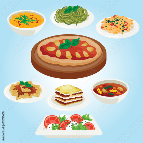 icons set food