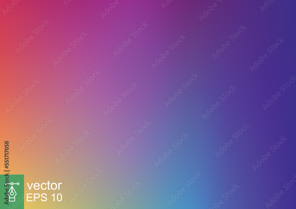 Abstract rainbow gradient color background. Blurred gradient mesh in bright colorful smooth. Suitable for wallpaper, banner, background, card, book, illustration, landing page. Vector EPS 10.