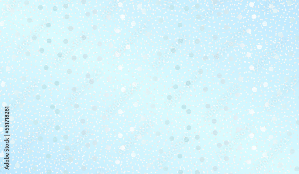 Light Blue Background with Confetti Dots for Winter