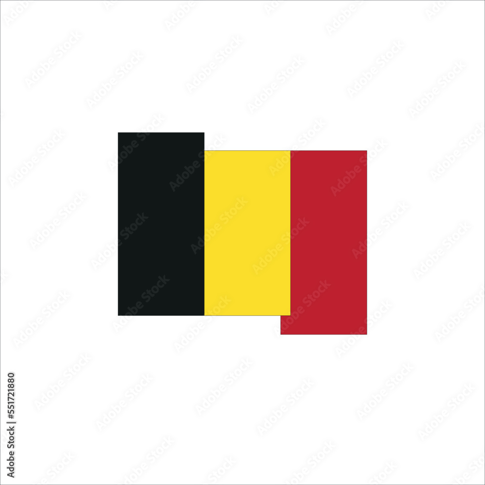 Fototapeta premium Belgian flag in the wind