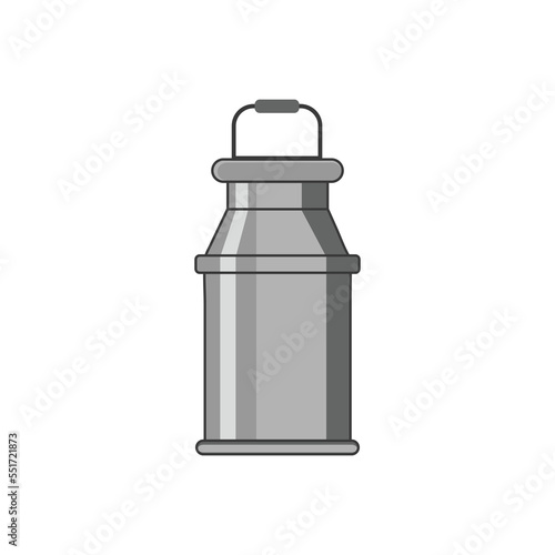Milk pot, urn or jug vector illustration