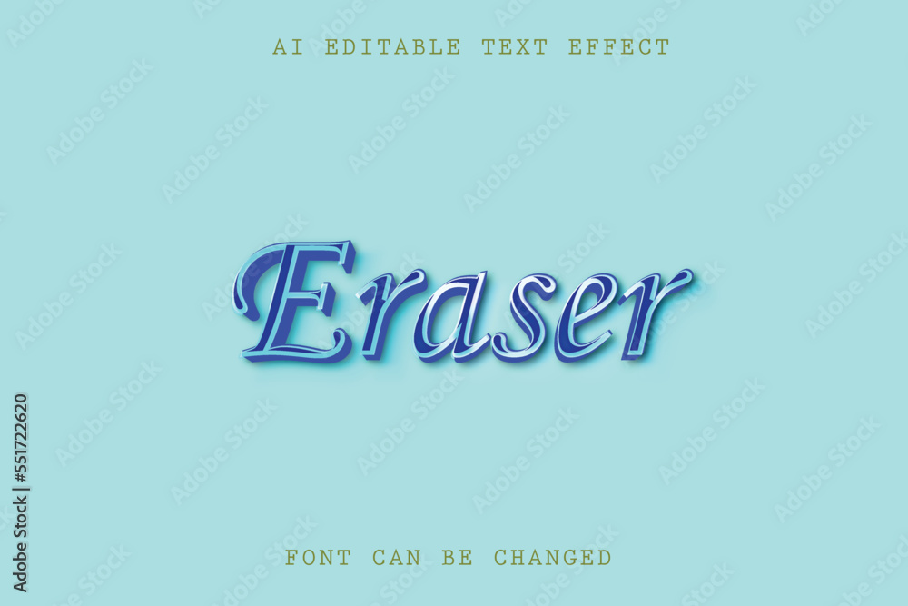 Eraser text effect