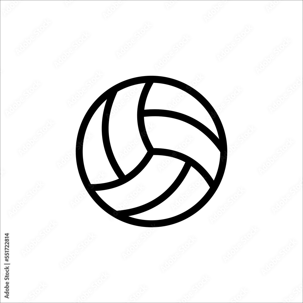 Volley ball icon vector style trendy on white background