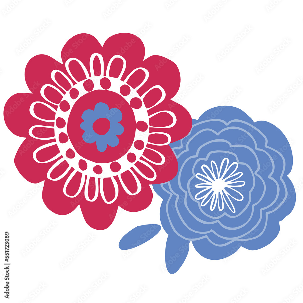 Red Blue Flowers no background transparent PNG Red Blue Flowers no background transparent PNG