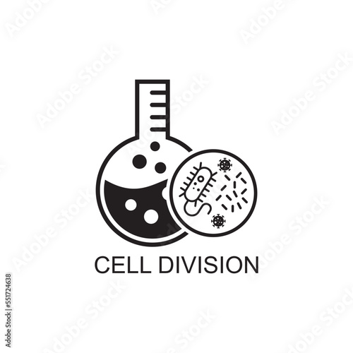 cell division icon , chemistry icon