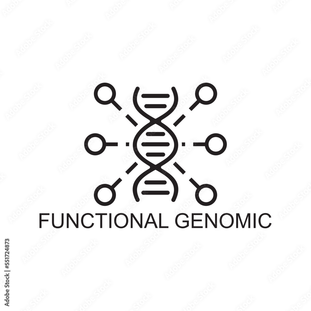 functional genomic icon, biochemistry icon functional genomic icon, biochemistry icon