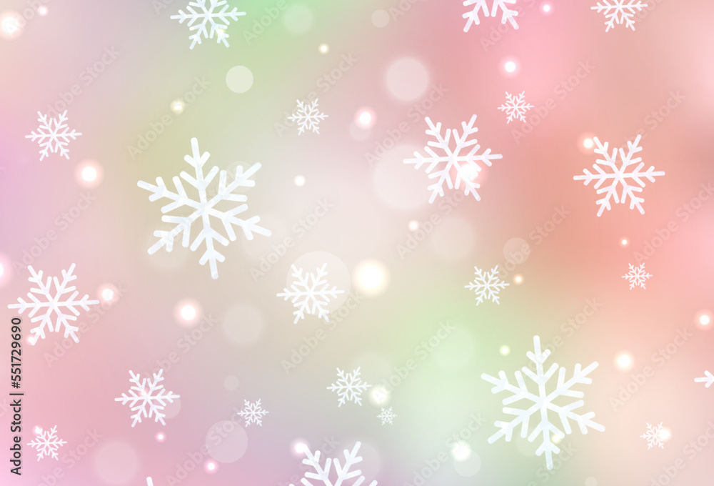 Light Pink, Yellow vector layout in New Year style. Light Pink, Yellow vector layout in New Year style.