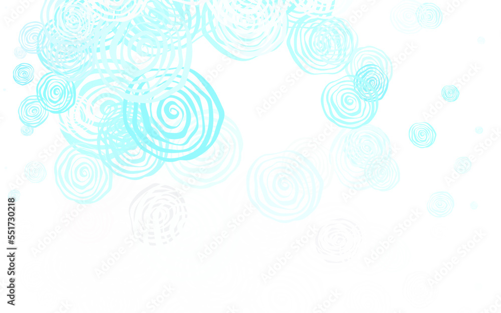 Light Green vector doodle background with roses. Light Green vector doodle background with roses.