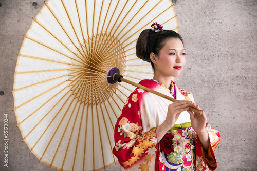 振袖を着た女性　kimono photo