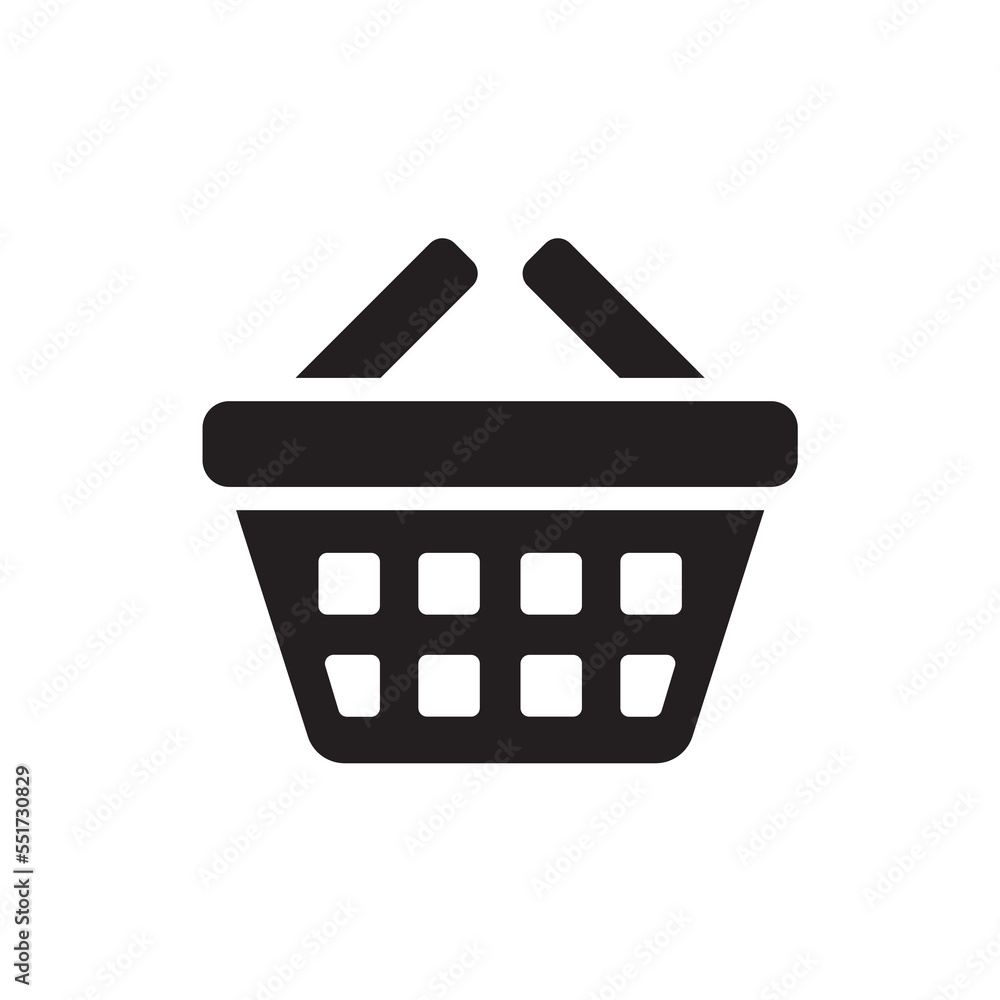 shopping basket bag icon design vector template shopping basket bag icon design vector template