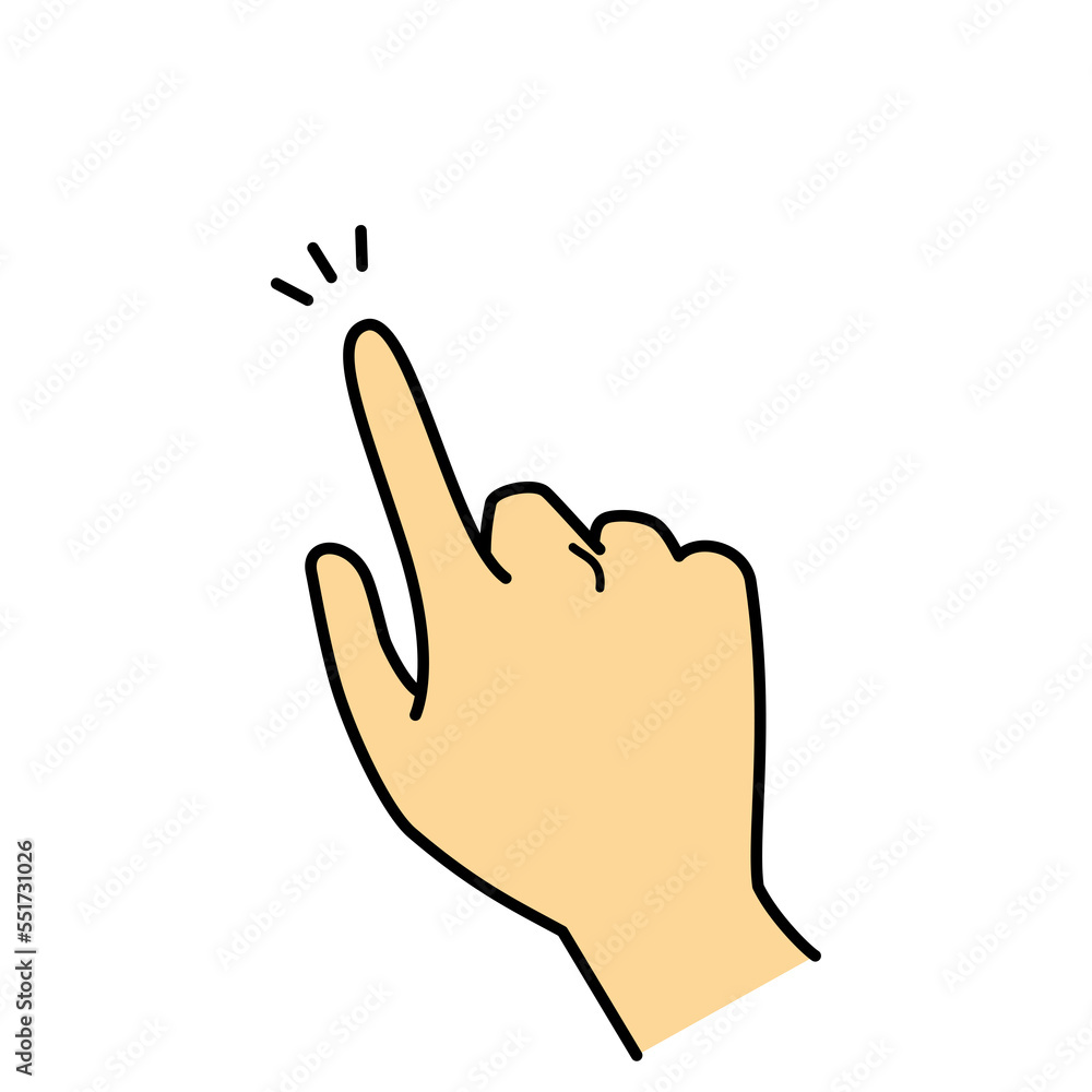 Obraz premium 手 手の甲 指す 