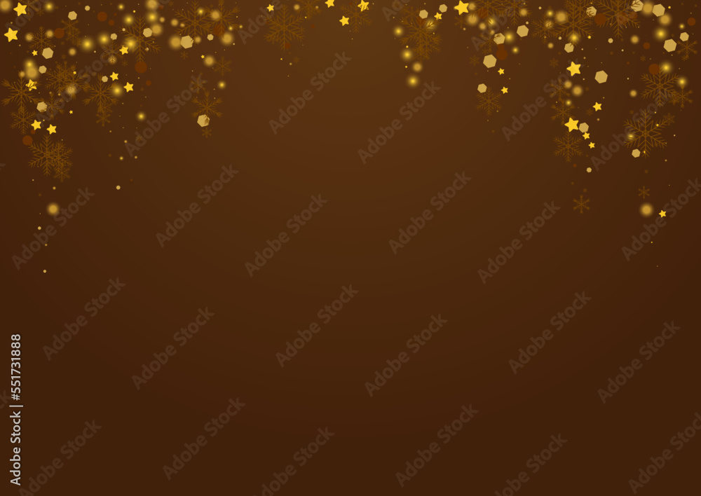 Luminous Dots Vector Brown Background. Golden Luminous Dots Vector Brown Background. Golden