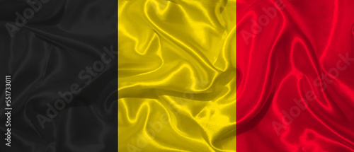 Belgium wavy flag design