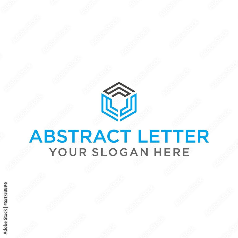 the creative design lines the MSS hexagon shape and the cube logo with ...