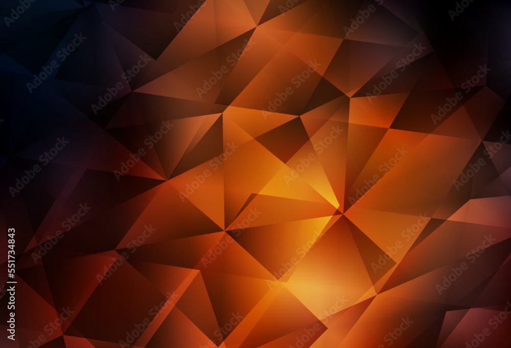 Dark Red vector polygon abstract backdrop. Dark Red vector polygon abstract backdrop.
