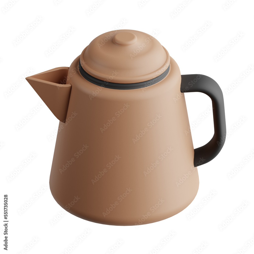 Fototapeta premium 3d coffee pot