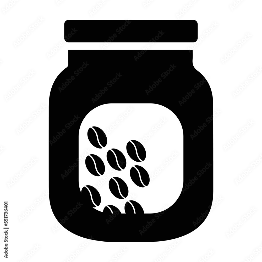 Coffee bottle, coffee container, coffee jar icon Coffee bottle, coffee container, coffee jar icon