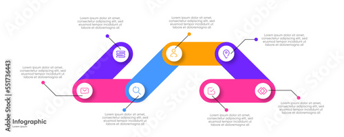 Modern infographic template design, business infographics