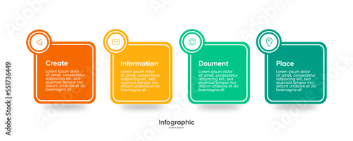 Modern infographic template design, business infographics