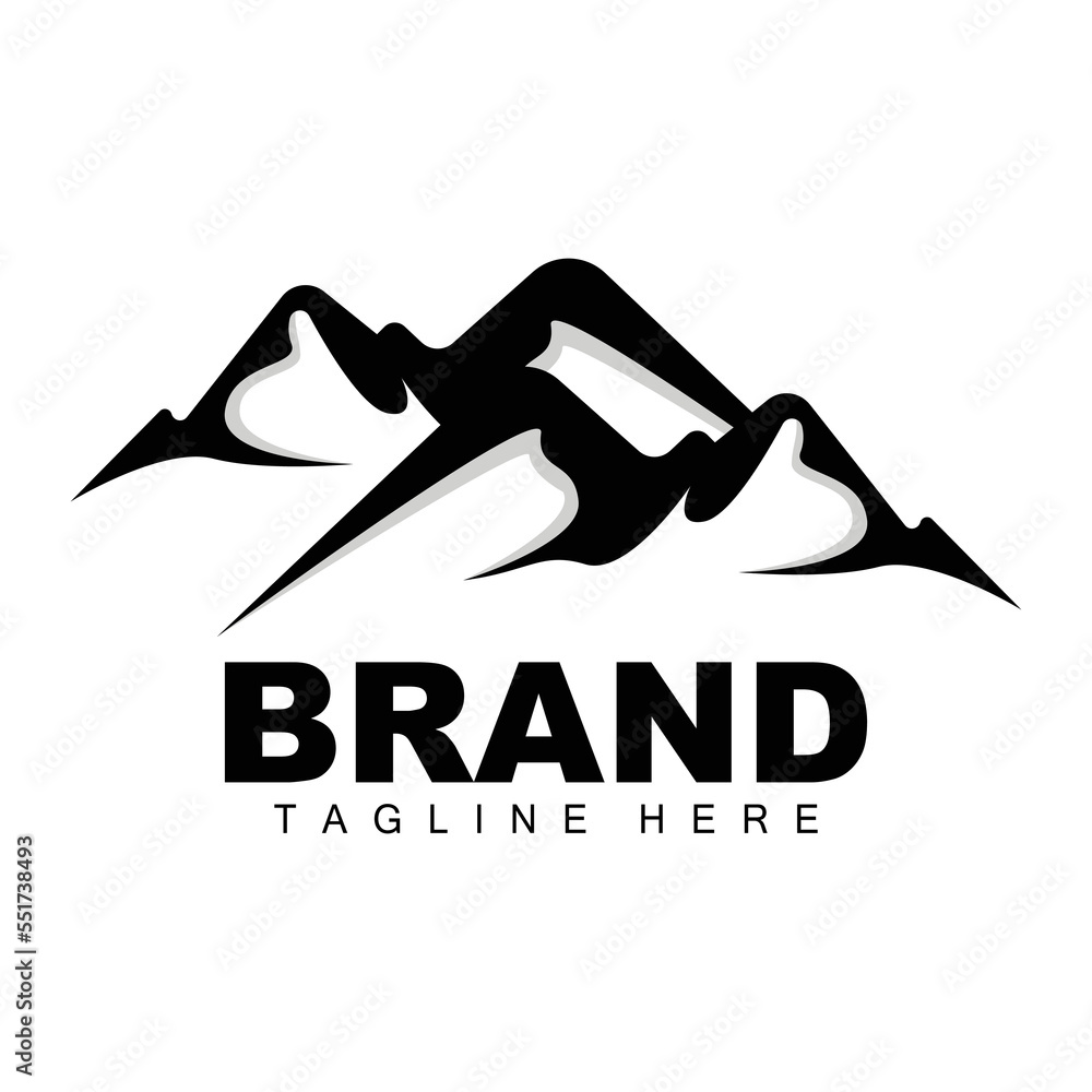 Mountain Logo, Vector Mountain Climbing, Adventure, Design For Climbing, Climbing Equipment, And Brand With Mountain Logo Mountain Logo, Vector Mountain Climbing, Adventure, Design For Climbing, Climbing Equipment, And Brand With Mountain Logo