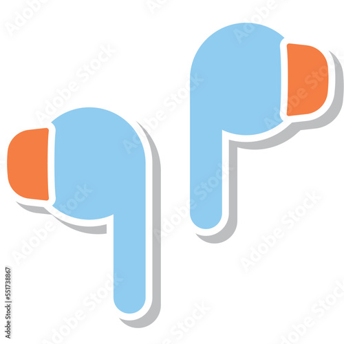 Tws Broadcasting Flat Design Sticker