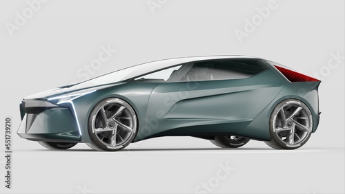 3D rendering of a brand-less generic concept car  © Andrus Ciprian