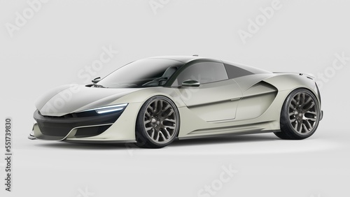 3D rendering of a brand-less generic concept car © Andrus Ciprian