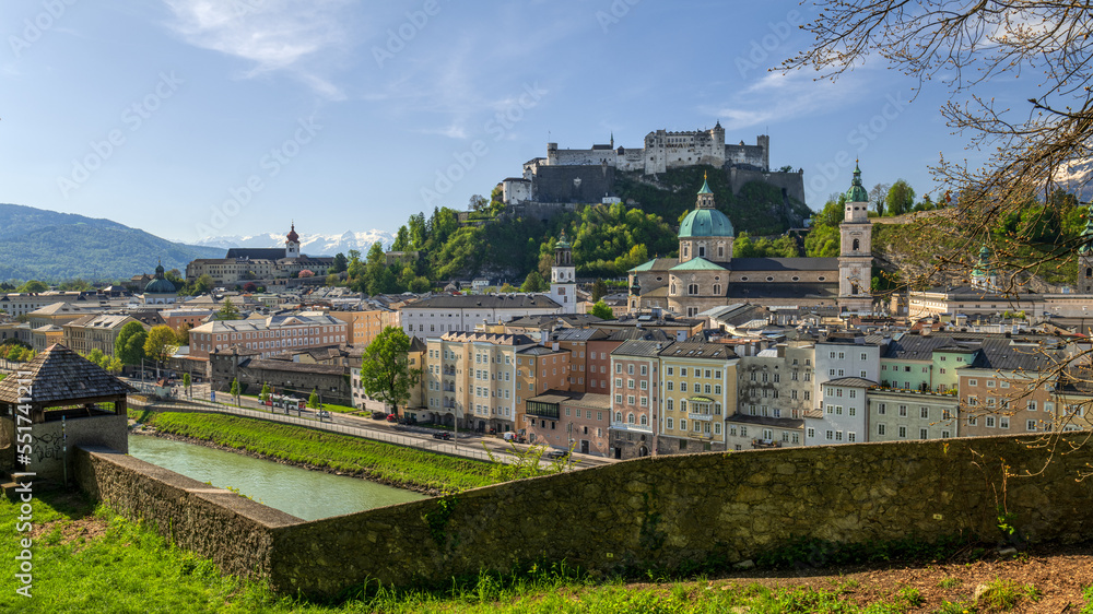 Blick vom Kapuzinerberg auf Salzburg