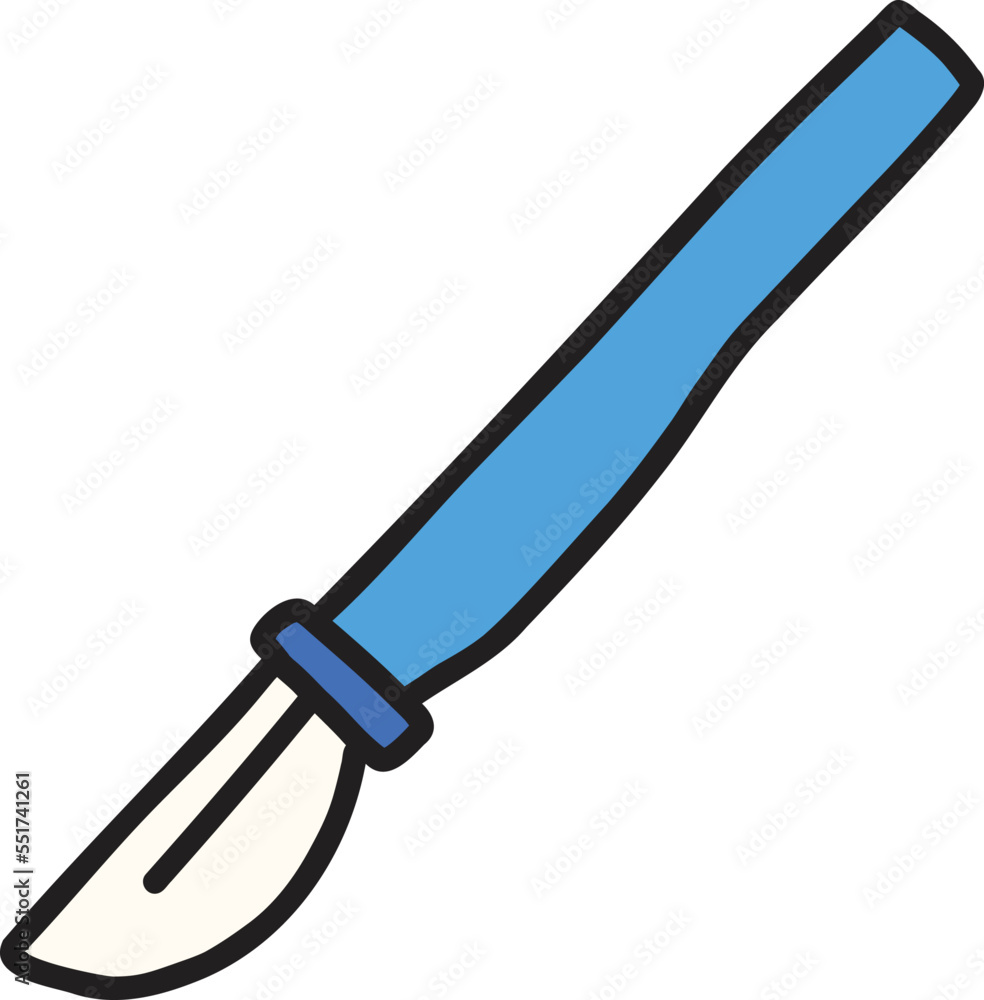 Hand Drawn scalpel for doctor illustration Hand Drawn scalpel for doctor illustration