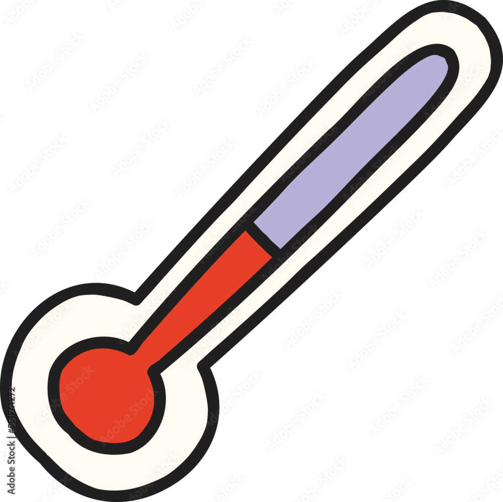 Hand Drawn thermometer illustration Hand Drawn thermometer illustration