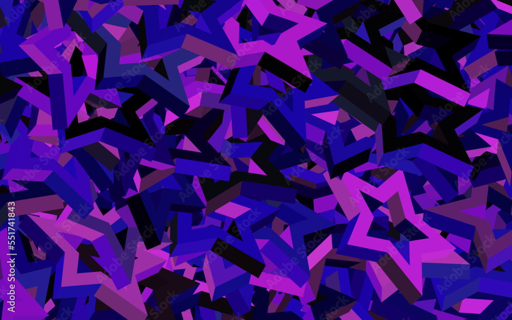 Dark Pink vector layout with lines, triangles. Dark Pink vector layout with lines, triangles.