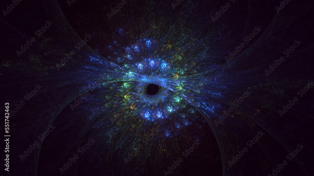 3D rendering abstract multicolor fractal light background 3D rendering abstract multicolor fractal light background